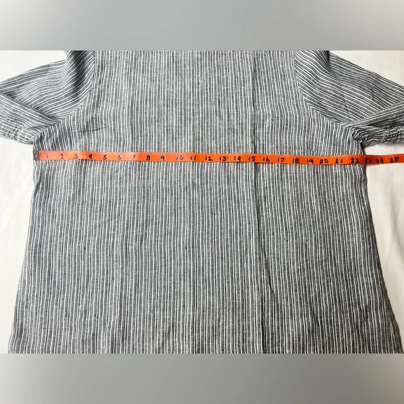 CASLON Blue‎ and white stripe linen top size L. - Picture 9 of 10